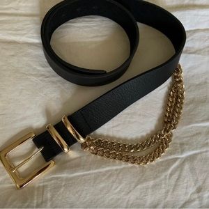 B-low The Belt - Black Leather Belt Small